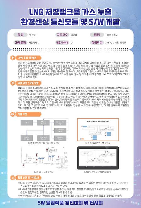 LNG 저장탱크용 가스 누출 환경센싱 통신 모듈 및 SW개발